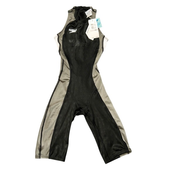 NWT Speedo Fastskin FSII Competition Tech Suit Zip Back Sz 27L - Picture 1 of 12